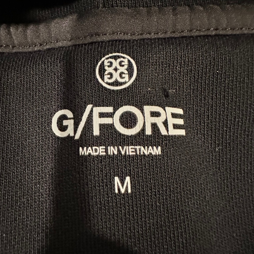 G/FORE Zip Hoodie Mens Medium Black Camo Skull Logo Golf Athleisure Sportswear - Picture 5 of 15